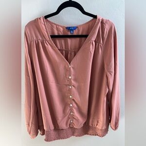 Apt 9 XXL Blush Pink Blouse